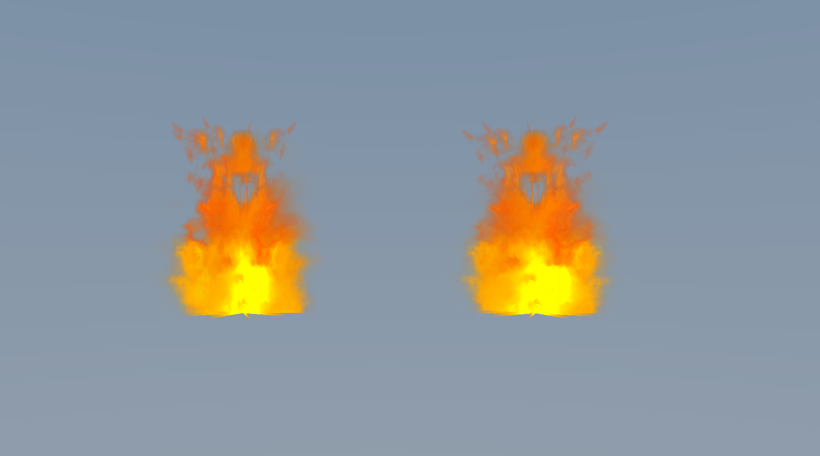 Deux exemples de feux texturés