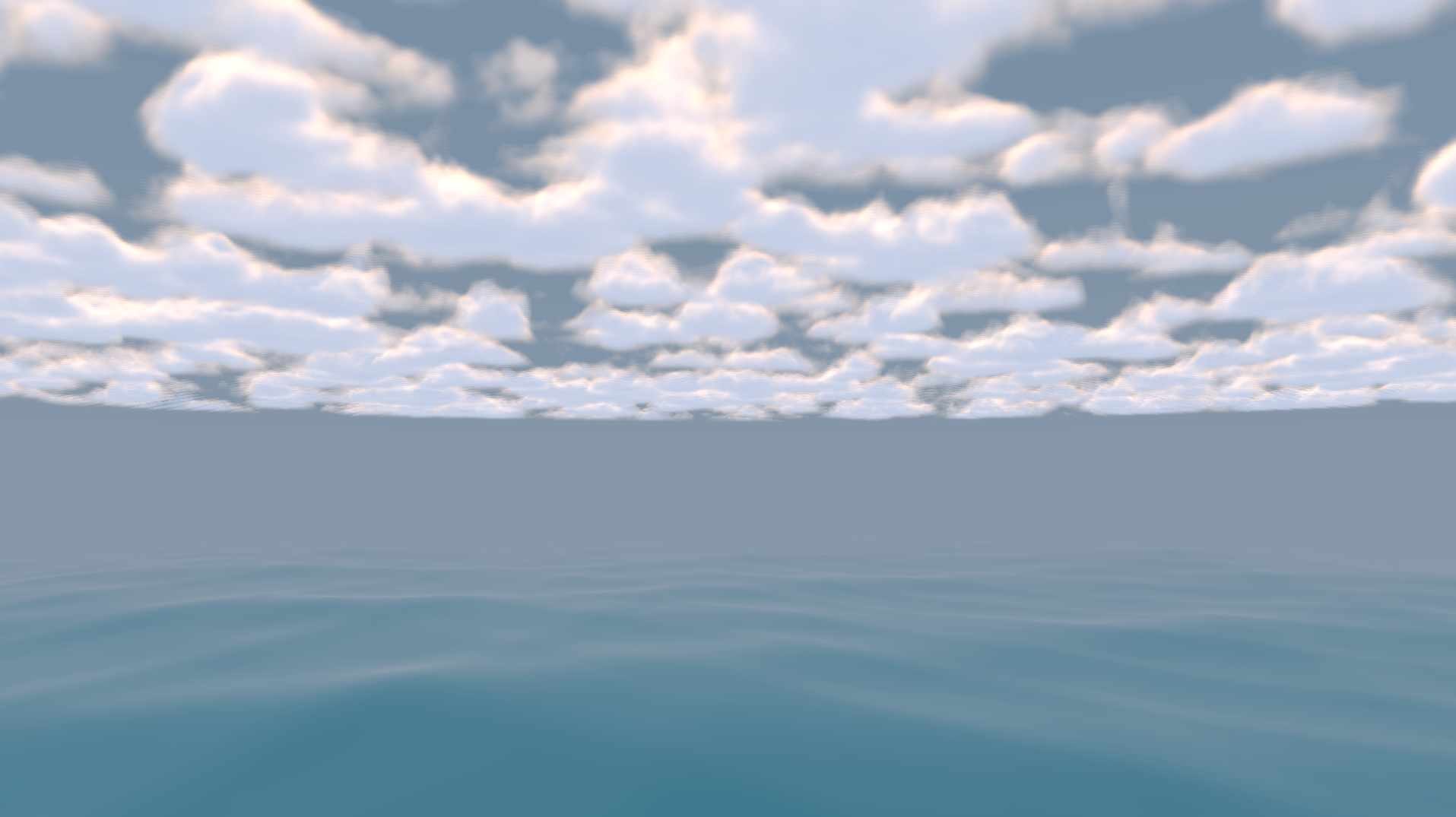 Nuages vus du dessous