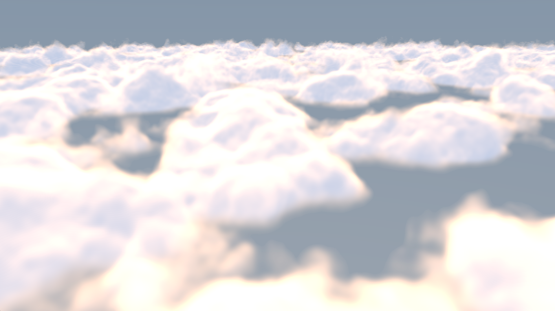 Nuages vus du dessus